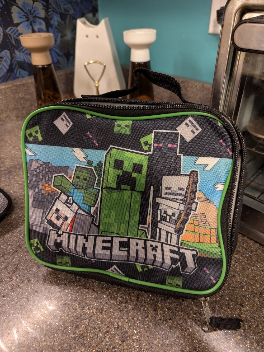Mine Craft Theme Insulated Lunch Tote